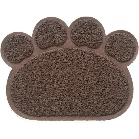 KINGCOO Dog Mat Pad, Cat Litter Tray Mattress, Pet Place Mat, Table Mat for Dogs and Cats, 30 x 40 cm, Small Elastic PVC Paw Design (Red) KINGCOO Dog Mat Pad, Cat Litter Tray Mattress, Pet Place Mat, Table Mat for Dogs and Cats, 30 x 40 cm, Small Elastic PVC Paw Design (Red)