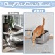 Kalolary Extra Large Cat Litter Mat - Cat Bowl Silicone Litter Mat for Litter Control, Soft for Cat Paws, Waterproof & Easy to Clean (Grey, 130 x 65 cm) Kalolary Extra Large Cat Litter Mat - Cat Bowl Silicone Litter Mat for Litter Control, Soft for Cat Paws, Waterproof & Easy to Clean (Grey, 130 x 65 cm)