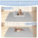 Kalolary Extra Large Cat Litter Mat - Cat Bowl Silicone Litter Mat for Litter Control, Soft for Cat Paws, Waterproof & Easy to Clean (Grey, 130 x 65 cm) Kalolary Extra Large Cat Litter Mat - Cat Bowl Silicone Litter Mat for Litter Control, Soft for Cat Paws, Waterproof & Easy to Clean (Grey, 130 x 65 cm)