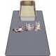 Kalolary Extra Large Cat Litter Mat - Cat Bowl Silicone Litter Mat for Litter Control, Soft for Cat Paws, Waterproof & Easy to Clean (Grey, 130 x 65 cm) Kalolary Extra Large Cat Litter Mat - Cat Bowl Silicone Litter Mat for Litter Control, Soft for Cat Paws, Waterproof & Easy to Clean (Grey, 130 x 65 cm)