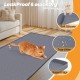 Kalolary Extra Large Cat Litter Mat - Cat Bowl Silicone Litter Mat for Litter Control, Soft for Cat Paws, Waterproof & Easy to Clean (Grey, 130 x 65 cm) Kalolary Extra Large Cat Litter Mat - Cat Bowl Silicone Litter Mat for Litter Control, Soft for Cat Paws, Waterproof & Easy to Clean (Grey, 130 x 65 cm)