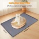 Kalolary Extra Large Cat Litter Mat - Cat Bowl Silicone Litter Mat for Litter Control, Soft for Cat Paws, Waterproof & Easy to Clean (Grey, 130 x 65 cm) Kalolary Extra Large Cat Litter Mat - Cat Bowl Silicone Litter Mat for Litter Control, Soft for Cat Paws, Waterproof & Easy to Clean (Grey, 130 x 65 cm)