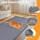 Kalolary Extra Large Cat Litter Mat - Cat Bowl Silicone Litter Mat for Litter Control, Soft for Cat Paws, Waterproof & Easy to Clean (Grey, 130 x 65 cm) Kalolary Extra Large Cat Litter Mat - Cat Bowl Silicone Litter Mat for Litter Control, Soft for Cat Paws, Waterproof & Easy to Clean (Grey, 130 x 65 cm)