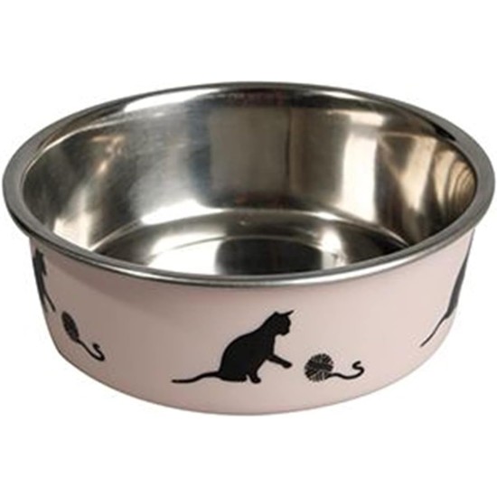 Karlie Cat Bowl Bella, 160 ml, Diameter-10 cm, Light Pink Karlie Cat Bowl Bella, 160 ml, Diameter-10 cm, Light Pink