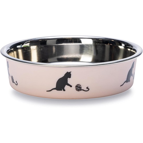 Karlie Cat Bowl Bella, 160 ml, Diameter-10 cm, Light Pink Karlie Cat Bowl Bella, 160 ml, Diameter-10 cm, Light Pink