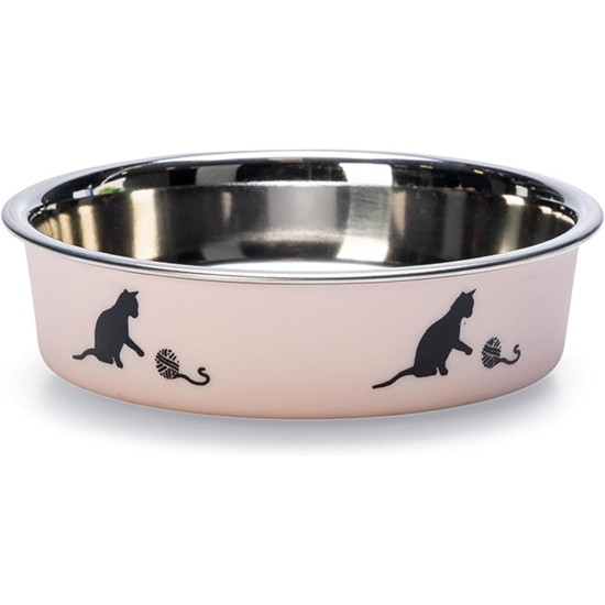 Karlie Cat Bowl Bella, 160 ml, Diameter-10 cm, Light Pink Karlie Cat Bowl Bella, 160 ml, Diameter-10 cm, Light Pink