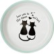 Karlie Hand Painted 2 Cats Cartoon First Class Pottery Cat Dish, 16 cm/ 200 ml Karlie Hand Painted 2 Cats Cartoon First Class Pottery Cat Dish, 16 cm/ 200 ml