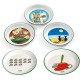 Karlie Hand Painted 2 Cats Cartoon First Class Pottery Cat Dish, 16 cm/ 200 ml Karlie Hand Painted 2 Cats Cartoon First Class Pottery Cat Dish, 16 cm/ 200 ml