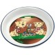 Karlie Hand Painted Curry Mouse Cartoon First Class Pottery Cat Dish, 16 cm/ 200 ml