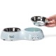 Karlie Rana Cat Bowl Dinner Set 2 Light Blue 522654 400 ml Karlie Rana Cat Bowl Dinner Set 2 Light Blue 522654 400 ml