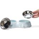Karlie Rana Cat Bowl Dinner Set 2 Light Blue 522654 400 ml Karlie Rana Cat Bowl Dinner Set 2 Light Blue 522654 400 ml