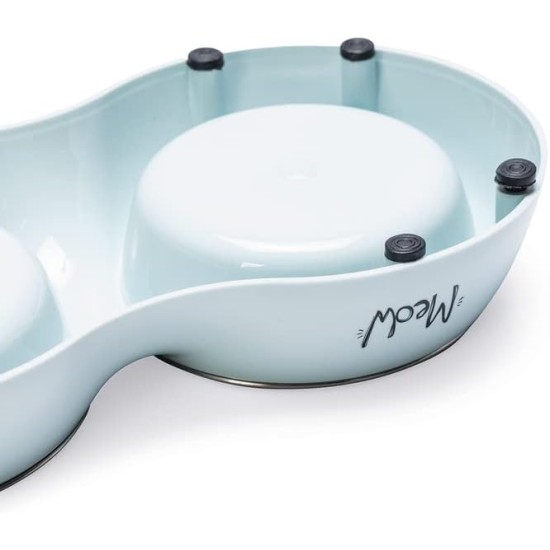 Karlie Rana Cat Bowl Dinner Set 2 Light Blue 522654 400 ml Karlie Rana Cat Bowl Dinner Set 2 Light Blue 522654 400 ml