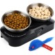 KatSupreme Tilted Cat Food Bowls - Raised Cat Food Bowls, Anti Vomiting Cat Bowl Set, Stainless Steel Cat Bowls with Stand, Orthopaedic Cat Bowl, Elevated Cat Bowls Set KatSupreme Tilted Cat Food Bowls - Raised Cat Food Bowls, Anti Vomiting Cat Bowl Set, Stainless Steel Cat Bowls with Stand, Orthopaedic Cat Bowl, Elevated Cat Bowls Set