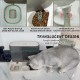 Kathson Automatic Cat Food and Water Dispenser with Large Capacity, All-in-One Gravity Feeder for Small Dogs, Puppies, Cats, Pets (White) Kathson Automatic Cat Food and Water Dispenser with Large Capacity, All-in-One Gravity Feeder for Small Dogs, Puppies, Cats, Pets (White)