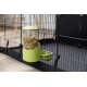 Kerbl Pet Feeder 1000 ml, for Rabbits and Small Animals, Grid Attachment, Automatic Slipping, Robust, Green, Transparent, 11 x 20 x 20 cm Kerbl Pet Feeder 1000 ml, for Rabbits and Small Animals, Grid Attachment, Automatic Slipping, Robust, Green, Transparent, 11 x 20 x 20 cm