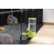 Kerbl Pet Feeder 1000 ml, for Rabbits and Small Animals, Grid Attachment, Automatic Slipping, Robust, Green, Transparent, 11 x 20 x 20 cm Kerbl Pet Feeder 1000 ml, for Rabbits and Small Animals, Grid Attachment, Automatic Slipping, Robust, Green, Transparent, 11 x 20 x 20 cm