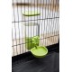 Kerbl Pet Feeder 1000 ml, for Rabbits and Small Animals, Grid Attachment, Automatic Slipping, Robust, Green, Transparent, 11 x 20 x 20 cm Kerbl Pet Feeder 1000 ml, for Rabbits and Small Animals, Grid Attachment, Automatic Slipping, Robust, Green, Transparent, 11 x 20 x 20 cm