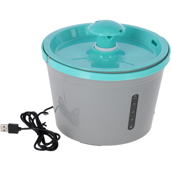 Kerbl Pet Pet Fountain 1.6 Litre Grey/Blue Kerbl Pet Pet Fountain 1.6 Litre Grey/Blue