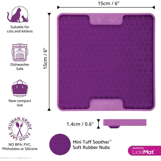 LICKIMAT Cat TUFF Mini Classic Modern Feeding Family LICKIMAT Cat TUFF Mini Classic Modern Feeding Family