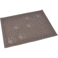 LOVE STORY 40cm x 30cm Paw Print Rectangle Dining & Cat Litter Mat Taupe LOVE STORY 40cm x 30cm Paw Print Rectangle Dining & Cat Litter Mat Taupe