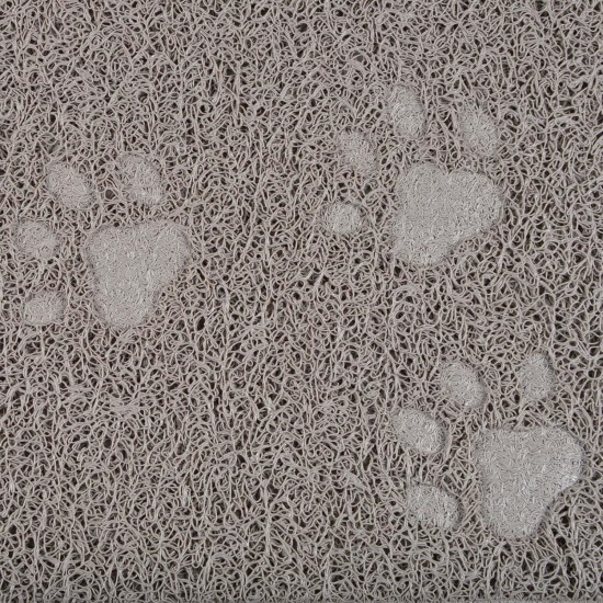LOVE STORY 40cm x 30cm Paw Print Rectangle Dining & Cat Litter Mat Taupe LOVE STORY 40cm x 30cm Paw Print Rectangle Dining & Cat Litter Mat Taupe