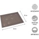 LOVE STORY 40cm x 30cm Paw Print Rectangle Dining & Cat Litter Mat Taupe LOVE STORY 40cm x 30cm Paw Print Rectangle Dining & Cat Litter Mat Taupe