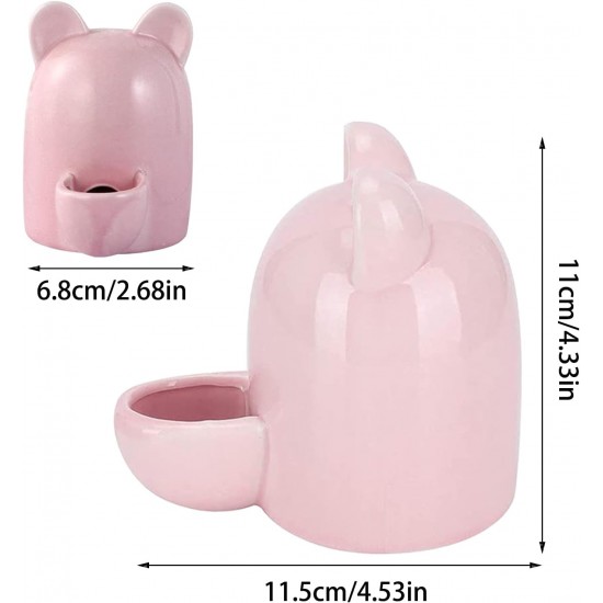 Lgel Ceramic Water Bottle, Hamster Water Bottle, Ceramic White, Automatic Water Dispenser Hamster Ceramic, Hamster Water Bottle, Ceramic, Mute for Hedgehog, Rabbit, Totoro, Cat, 300 ml Lgel Ceramic Water Bottle, Hamster Water Bottle, Ceramic White, Automatic Water Dispenser Hamster Ceramic, Hamster Water Bottle, Ceramic, Mute for Hedgehog, Rabbit, Totoro, Cat, 300 ml