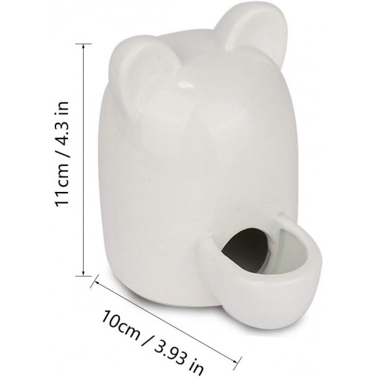 Lgel Ceramic Water Bottle, Hamster Water Bottle, Ceramic White, Automatic Water Dispenser Hamster Ceramic, Hamster Water Bottle, Ceramic, Mute for Hedgehog, Rabbit, Totoro, Cat, 300 ml Lgel Ceramic Water Bottle, Hamster Water Bottle, Ceramic White, Automatic Water Dispenser Hamster Ceramic, Hamster Water Bottle, Ceramic, Mute for Hedgehog, Rabbit, Totoro, Cat, 300 ml