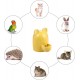 Lgel Ceramic Water Bottle, Hamster Water Bottle, Ceramic White, Automatic Water Dispenser Hamster Ceramic, Hamster Water Bottle, Ceramic, Mute for Hedgehog, Rabbit, Totoro, Cat, 300 ml