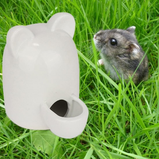 Lgel Ceramic Water Bottle, Hamster Water Bottle, Ceramic White, Automatic Water Dispenser Hamster Ceramic, Hamster Water Bottle, Ceramic, Mute for Hedgehog, Rabbit, Totoro, Cat, 300 ml Lgel Ceramic Water Bottle, Hamster Water Bottle, Ceramic White, Automatic Water Dispenser Hamster Ceramic, Hamster Water Bottle, Ceramic, Mute for Hedgehog, Rabbit, Totoro, Cat, 300 ml