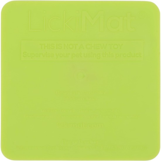 LickiMat Kitty Lick Mat for Kittens 10 x 10 cm, Colour: Turquoise LickiMat Kitty Lick Mat for Kittens 10 x 10 cm, Colour: Turquoise