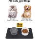 LoeJan Elevated Cat Bowl 5oz Ceramic Raised and Tilted Water Bowl, Anti Vomiting and Protect Pet Spine, Cat Bowl for Small Dogs, Thick Cats, Kittens LoeJan Elevated Cat Bowl 5oz Ceramic Raised and Tilted Water Bowl, Anti Vomiting and Protect Pet Spine, Cat Bowl for Small Dogs, Thick Cats, Kittens
