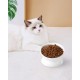 LoeJan Elevated Cat Bowl 5oz Ceramic Raised and Tilted Water Bowl, Anti Vomiting and Protect Pet Spine, Cat Bowl for Small Dogs, Thick Cats, Kittens LoeJan Elevated Cat Bowl 5oz Ceramic Raised and Tilted Water Bowl, Anti Vomiting and Protect Pet Spine, Cat Bowl for Small Dogs, Thick Cats, Kittens