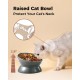 LoeJan Elevated Cat Bowl 5oz Ceramic Raised and Tilted Water Bowl, Anti Vomiting and Protect Pet Spine, Cat Bowl for Small Dogs, Thick Cats, Kittens LoeJan Elevated Cat Bowl 5oz Ceramic Raised and Tilted Water Bowl, Anti Vomiting and Protect Pet Spine, Cat Bowl for Small Dogs, Thick Cats, Kittens
