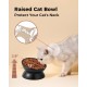 LoeJan Elevated Cat Bowl 5oz Ceramic Raised and Tilted Water Bowl, Anti Vomiting and Protect Pet Spine, Cat Bowl for Small Dogs, Thick Cats, Kittens LoeJan Elevated Cat Bowl 5oz Ceramic Raised and Tilted Water Bowl, Anti Vomiting and Protect Pet Spine, Cat Bowl for Small Dogs, Thick Cats, Kittens