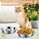 Loppdece Pack of 8 Stainless Steel Cat Bowls, 14 cm Cat Food Bowls, Cat Bowls for Whiskers Fatigue, Flat Feeding Bowls for Cats and Kittens, Small Dogs, Dishwasher Safe Loppdece Pack of 8 Stainless Steel Cat Bowls, 14 cm Cat Food Bowls, Cat Bowls for Whiskers Fatigue, Flat Feeding Bowls for Cats and Kittens, Small Dogs, Dishwasher Safe