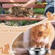 Loppdece Pack of 8 Stainless Steel Cat Bowls, 14 cm Cat Food Bowls, Cat Bowls for Whiskers Fatigue, Flat Feeding Bowls for Cats and Kittens, Small Dogs, Dishwasher Safe Loppdece Pack of 8 Stainless Steel Cat Bowls, 14 cm Cat Food Bowls, Cat Bowls for Whiskers Fatigue, Flat Feeding Bowls for Cats and Kittens, Small Dogs, Dishwasher Safe