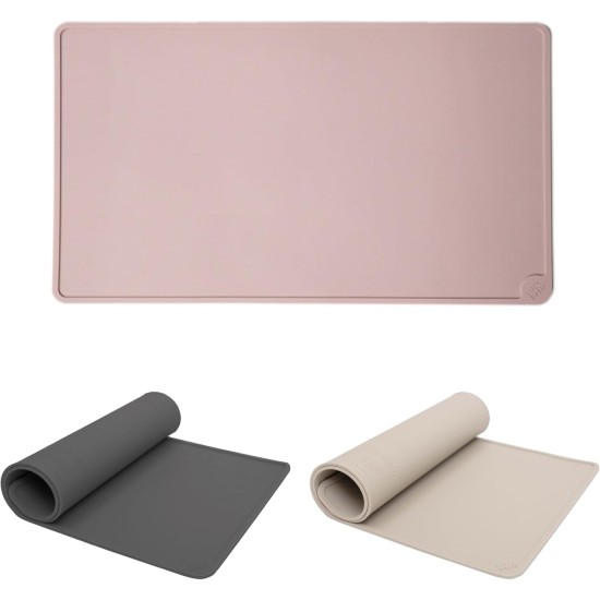 LucyBalu® Bowl Mat for Cats, Cat Mat for Water & Food Bowl, Silicone Mat as Non-Slip Mat for Cat Bowl, Feeding Mat for Cats, Rectangular, Taupe LucyBalu® Bowl Mat for Cats, Cat Mat for Water & Food Bowl, Silicone Mat as Non-Slip Mat for Cat Bowl, Feeding Mat for Cats, Rectangular, Taupe