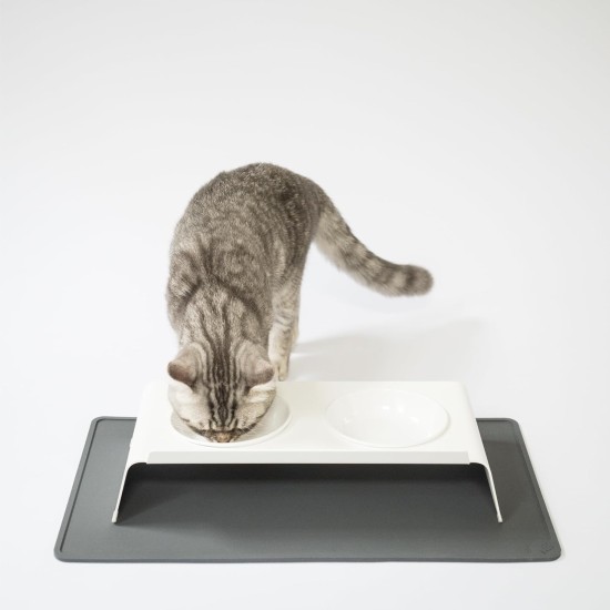 LucyBalu® Bowl Mat for Cats, Cat Mat for Water & Food Bowl, Silicone Mat as Non-Slip Mat for Cat Bowl, Feeding Mat, Cat Feeding Mat, Rectangular, XL Taupe LucyBalu® Bowl Mat for Cats, Cat Mat for Water & Food Bowl, Silicone Mat as Non-Slip Mat for Cat Bowl, Feeding Mat, Cat Feeding Mat, Rectangular, XL Taupe