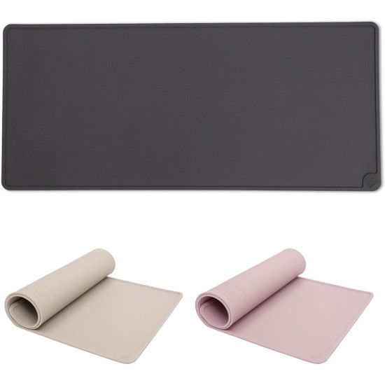 LucyBalu® Bowl Mat for Cats, Cat Mat for Water & Food Bowl, Silicone Mat as Non-Slip Mat for Cat Bowl, Feeding Mat, Cat Feeding Mat, Rectangular, XL Taupe LucyBalu® Bowl Mat for Cats, Cat Mat for Water & Food Bowl, Silicone Mat as Non-Slip Mat for Cat Bowl, Feeding Mat, Cat Feeding Mat, Rectangular, XL Taupe