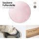 LucyBalu® Bowl Mat for Cats, Cat Mat for Water & Food Bowl, Silicone Mat as Non-Slip Mat for Cat Bowl, Feeding Mat, Cat Feeding Mat, Rectangular, XL Taupe