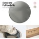 LucyBalu® Bowl Mat for Cats, Cat Mat for Water & Food Bowl, Silicone Mat as Non-Slip Mat for Cat Bowl, Feeding Mat, Cat Feeding Mat, Rectangular, XL Taupe