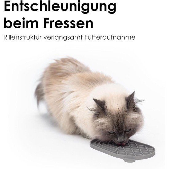 LucyBalu® ZENPAD Licking Mat for Cats, Slow Feeder, Licking Mat Made of Food-Grade Silicone, Silicone Mat for Licking, Rose LucyBalu® ZENPAD Licking Mat for Cats, Slow Feeder, Licking Mat Made of Food-Grade Silicone, Silicone Mat for Licking, Rose