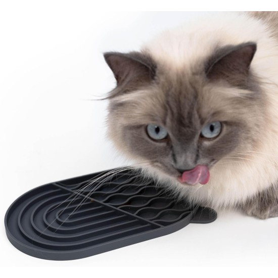 LucyBalu® ZENPAD Licking Mat for Cats, Slow Feeder, Licking Mat Made of Food-Grade Silicone, Silicone Mat for Licking, Rose LucyBalu® ZENPAD Licking Mat for Cats, Slow Feeder, Licking Mat Made of Food-Grade Silicone, Silicone Mat for Licking, Rose