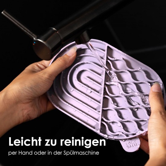 LucyBalu® Zenpad Lick Mat for Cats, Cat Licking Mat, Slow Feeder, Lick Mat Made of Food-Grade Silicone, Silicone Mat for Licking, Anthracite LucyBalu® Zenpad Lick Mat for Cats, Cat Licking Mat, Slow Feeder, Lick Mat Made of Food-Grade Silicone, Silicone Mat for Licking, Anthracite