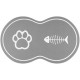 Lurowo Cat Bowl Mat, 60 x 36 cm, Non-Slip Mat, Cat Bowl, Absorbent Feeding Mat, Waterproof Cat Bowl Mat, Mat for Cat Bowl Lurowo Cat Bowl Mat, 60 x 36 cm, Non-Slip Mat, Cat Bowl, Absorbent Feeding Mat, Waterproof Cat Bowl Mat, Mat for Cat Bowl