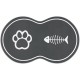 Lurowo Dog Bowl Mat, 40 x 60 cm, Non-Slip Mat, Cat Bowl, Absorbency Feeding Mat, Dogs, Waterproof Bowl Mat, Cats, Mat for Dog Bowl Lurowo Dog Bowl Mat, 40 x 60 cm, Non-Slip Mat, Cat Bowl, Absorbency Feeding Mat, Dogs, Waterproof Bowl Mat, Cats, Mat for Dog Bowl