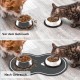 Lurowo Dog Bowl Mat, 40 x 60 cm, Non-Slip Mat, Cat Bowl, Absorbency Feeding Mat, Dogs, Waterproof Bowl Mat, Cats, Mat for Dog Bowl Lurowo Dog Bowl Mat, 40 x 60 cm, Non-Slip Mat, Cat Bowl, Absorbency Feeding Mat, Dogs, Waterproof Bowl Mat, Cats, Mat for Dog Bowl