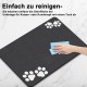 Lurowo Dog Bowl Mat, 40 x 60 cm, Non-Slip Mat, Cat Bowl, Absorbency Feeding Mat, Dogs, Waterproof Bowl Mat, Cats, Mat for Dog Bowl Lurowo Dog Bowl Mat, 40 x 60 cm, Non-Slip Mat, Cat Bowl, Absorbency Feeding Mat, Dogs, Waterproof Bowl Mat, Cats, Mat for Dog Bowl