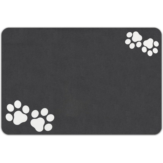Lurowo Dog Bowl Mat, 40 x 60 cm, Non-Slip Mat, Cat Bowl, Absorbency Feeding Mat, Dogs, Waterproof Bowl Mat, Cats, Mat for Dog Bowl Lurowo Dog Bowl Mat, 40 x 60 cm, Non-Slip Mat, Cat Bowl, Absorbency Feeding Mat, Dogs, Waterproof Bowl Mat, Cats, Mat for Dog Bowl